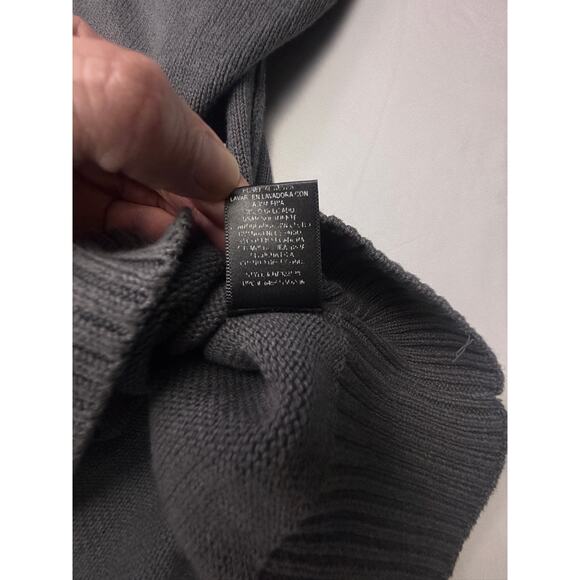 Haggar Gray Mock Neck Button Sweater XL Men’s Rib Knit Long Sleeve Pullover - Picture 15 of 16